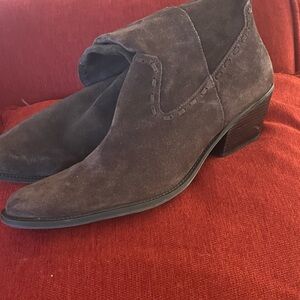 Brown Suede Ankle Boots